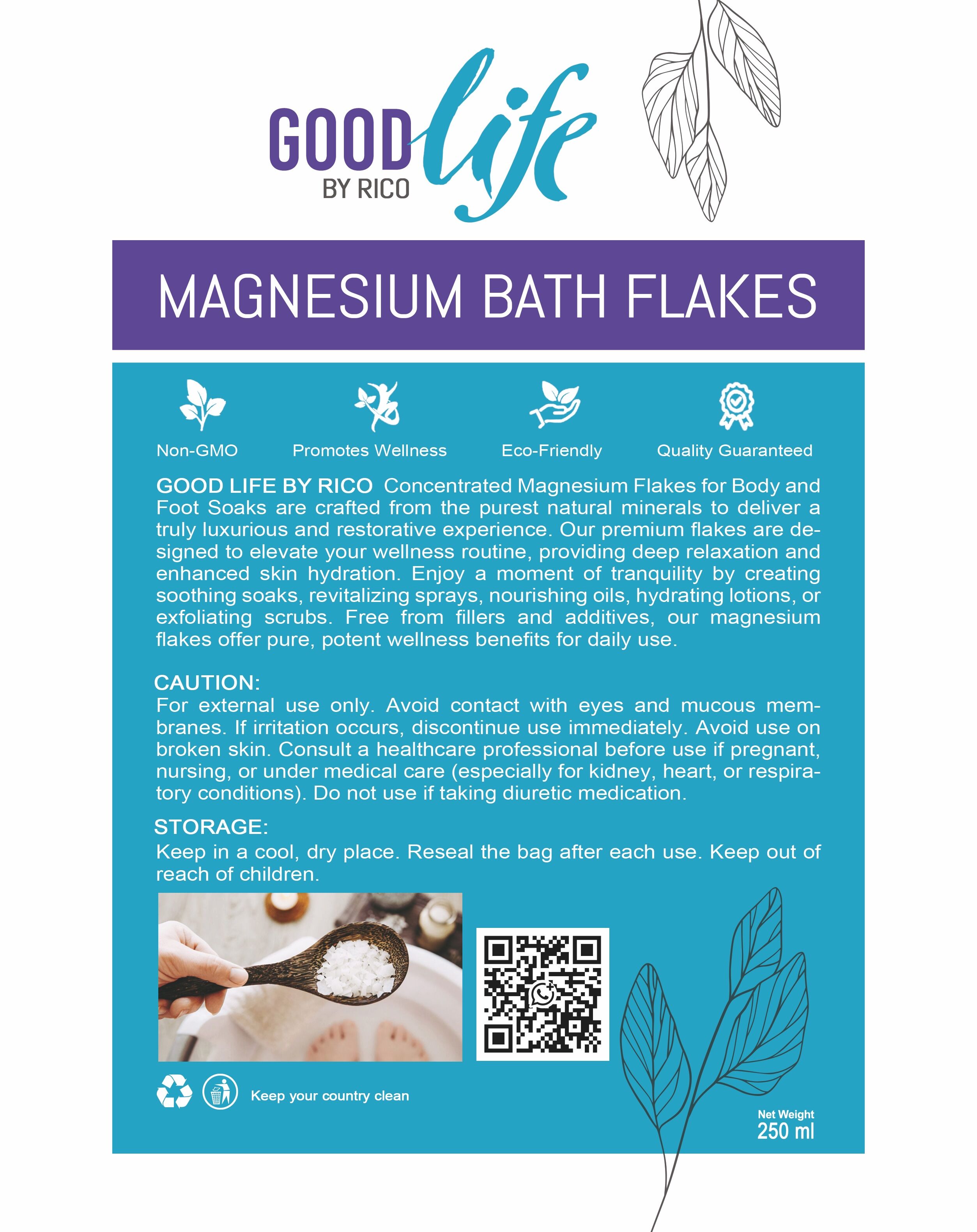 Magnesium bath ritual - product details